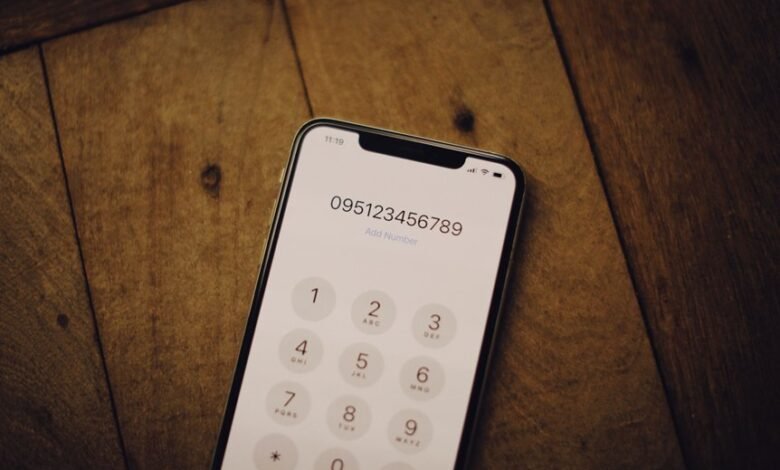 phone number as top detail
